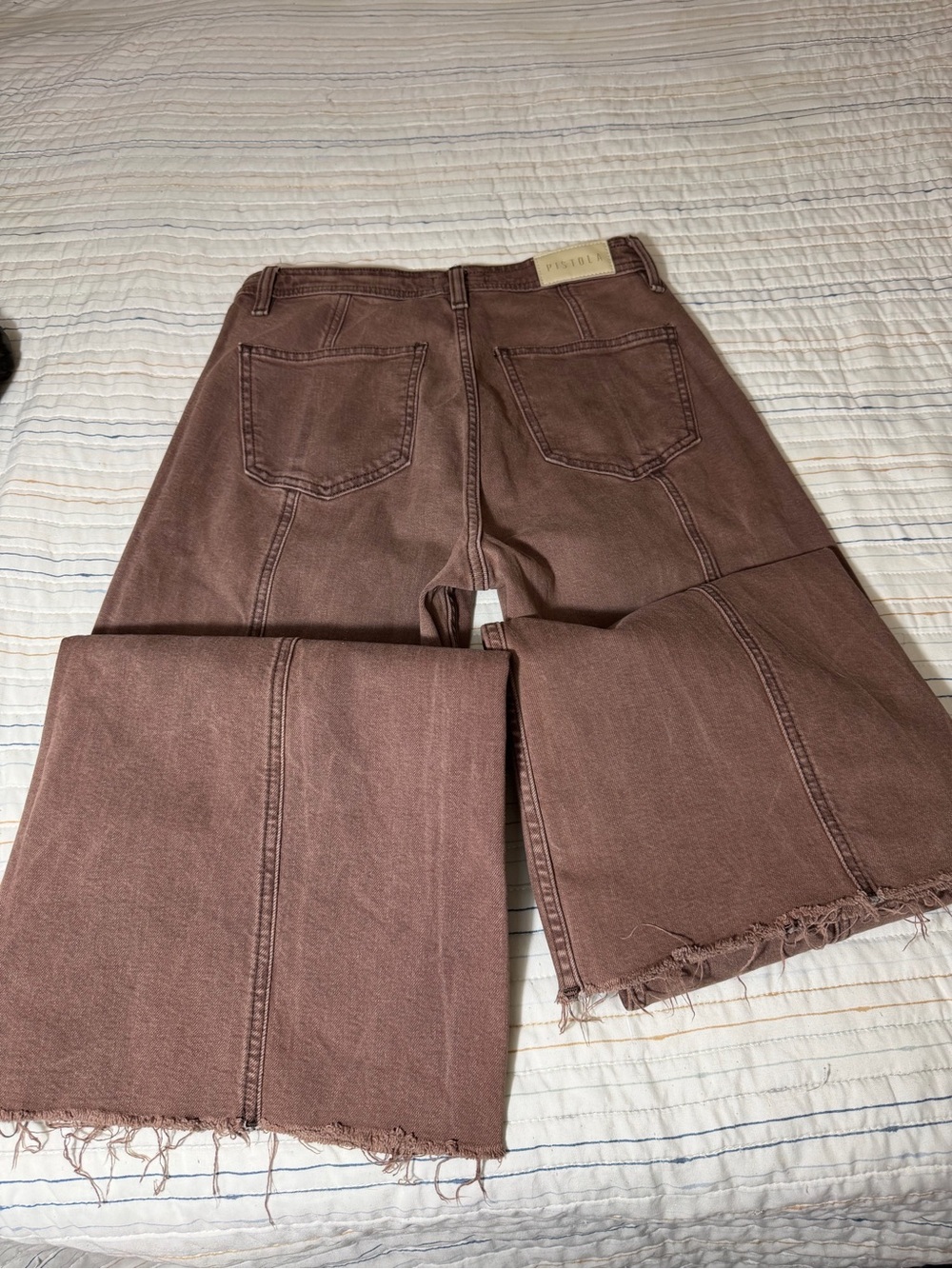 pistola Brown High-Rise Wide Leg Jeans - Picture 10 of 12